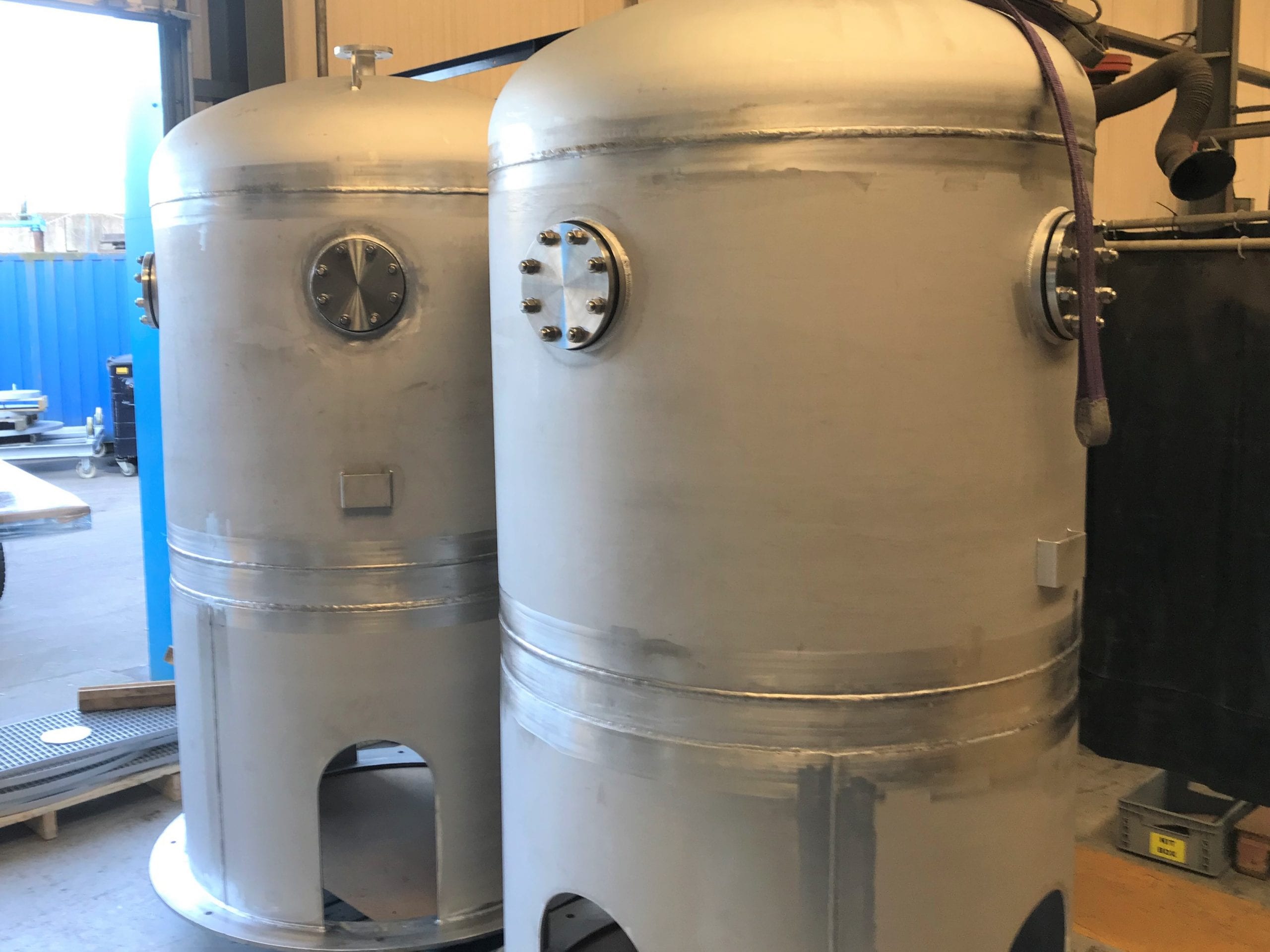 2 off Coolant Break Tanks for a - 2000 Litre volume made from Stainless Steel 304